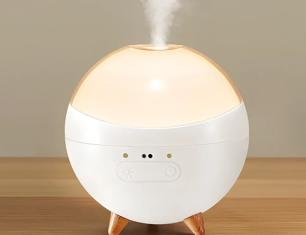 Compact vehicle essential oil diffuser with gesture control, USB plug, and dimmable LED for car humidifying