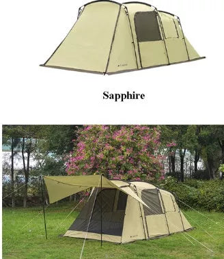 Landwolf Large Space Tunnel Tent for outdoor camping with UV protection and waterproof features