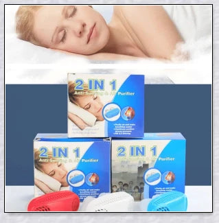 Anti-snoring and sleep apnea relief device with positive airflow technology