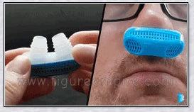 Anti-snoring and sleep apnea relief device with positive airflow technology