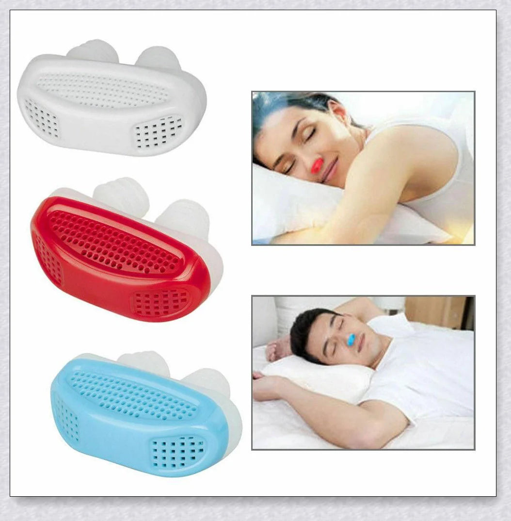 Anti-snoring and sleep apnea relief device with positive airflow technology