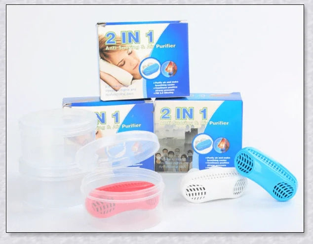 Anti-snoring and sleep apnea relief device with positive airflow technology