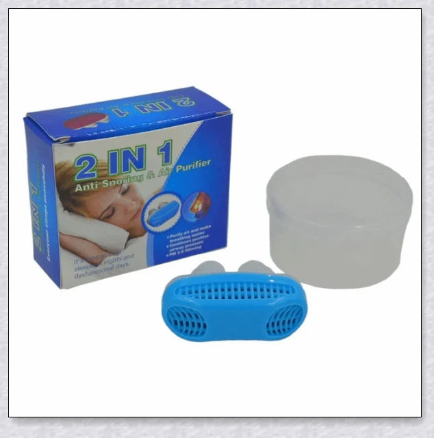 Anti-snoring and sleep apnea relief device with positive airflow technology