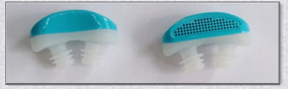 Anti-snoring and sleep apnea relief device with positive airflow technology