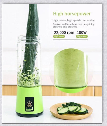 Portable Juice & Smoothie Blender with powerful blades, rechargeable battery, and food-grade materials