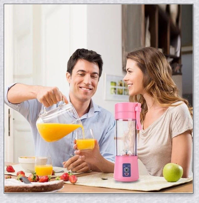 Portable Juice & Smoothie Blender with powerful blades, rechargeable battery, and food-grade materials