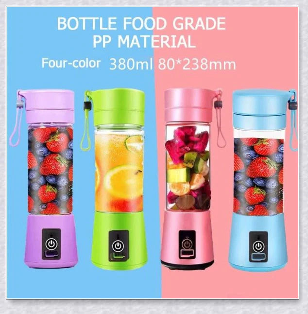 Portable Juice & Smoothie Blender with powerful blades, rechargeable battery, and food-grade materials