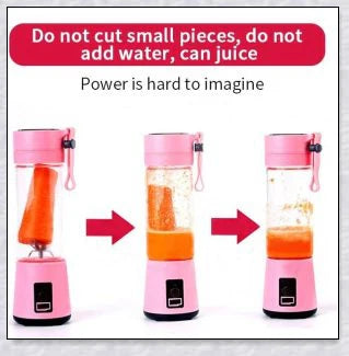 Portable Juice & Smoothie Blender with powerful blades, rechargeable battery, and food-grade materials
