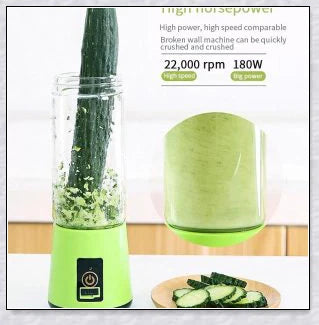 Portable Juice & Smoothie Blender with powerful blades, rechargeable battery, and food-grade materials