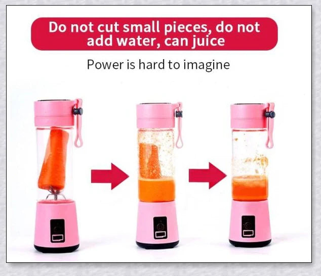 Portable Juice & Smoothie Blender with powerful blades, rechargeable battery, and food-grade materials