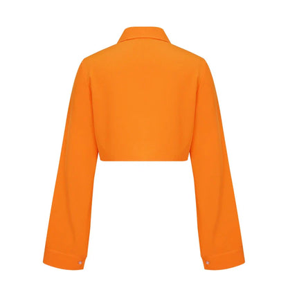 Autumn New Fashion Solid Pocket Short Shirt in various colours and sizes, a versatile transitional piece for British wardrobes