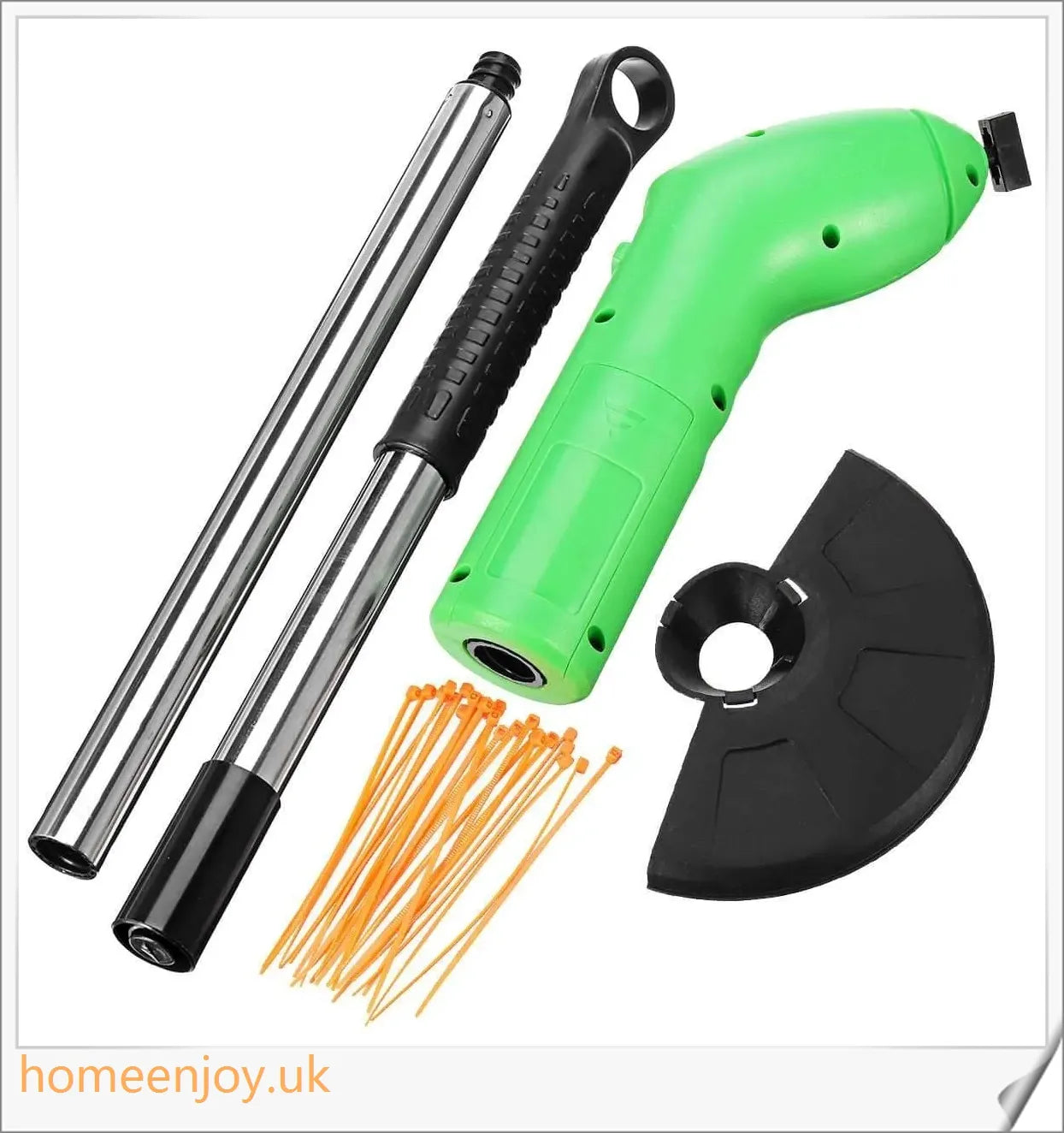 Cordless Grass Trimmer with Adjustable Pole and Protective Debris Shield for Effortless Gardening