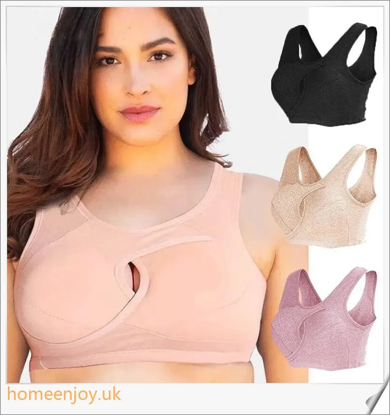 Homeenjoy UK Anti-Sagging Wirefree Bra