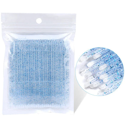 Trendha Crystal Disposable Micro Brush Lash Removing Wands for Eyelash Extension