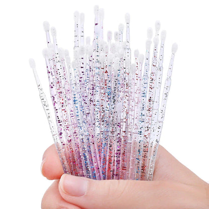 Trendha Crystal Disposable Micro Brush Lash Removing Wands for Eyelash Extension