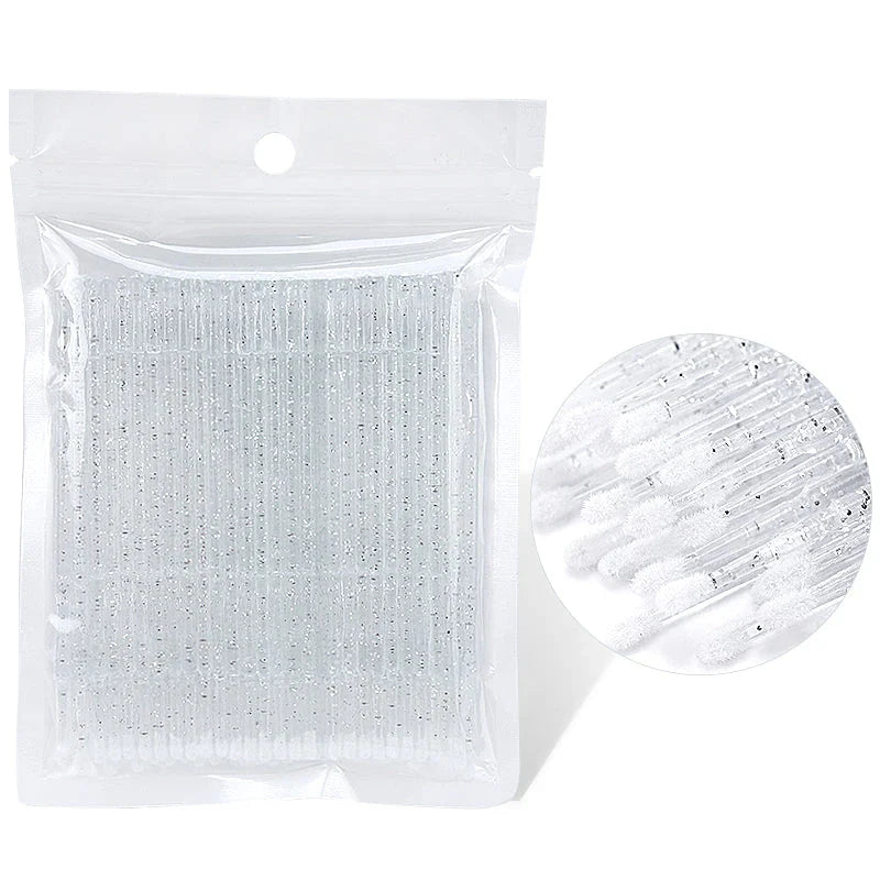 Trendha Crystal Disposable Micro Brush Lash Removing Wands for Eyelash Extension