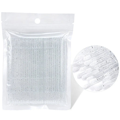 Trendha Crystal Disposable Micro Brush Lash Removing Wands for Eyelash Extension