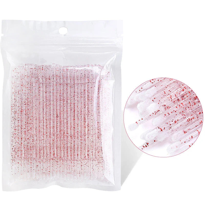 Trendha Crystal Disposable Micro Brush Lash Removing Wands for Eyelash Extension
