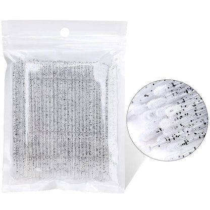 Trendha Crystal Disposable Micro Brush Lash Removing Wands for Eyelash Extension