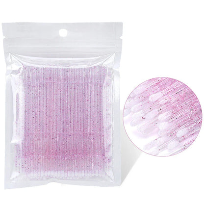 Trendha Crystal Disposable Micro Brush Lash Removing Wands for Eyelash Extension