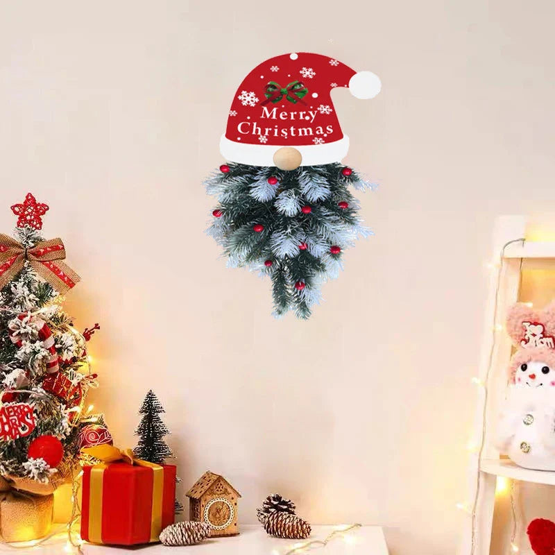 Lifelike Christmas simulation pine branch garland pendant decoration with elegant, modern design