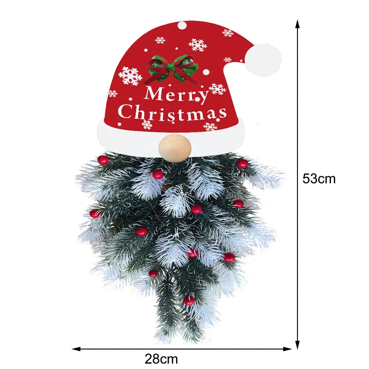 Lifelike Christmas simulation pine branch garland pendant decoration with elegant, modern design