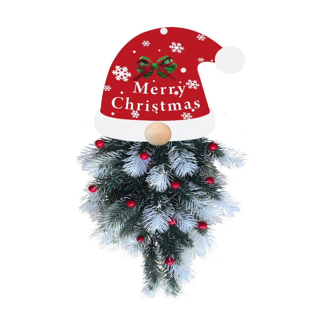 Lifelike Christmas simulation pine branch garland pendant decoration with elegant, modern design
