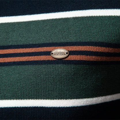 Autumn and Winter Half Zipper Sweater in various colours, including green, dark blue, khaki, and light grey