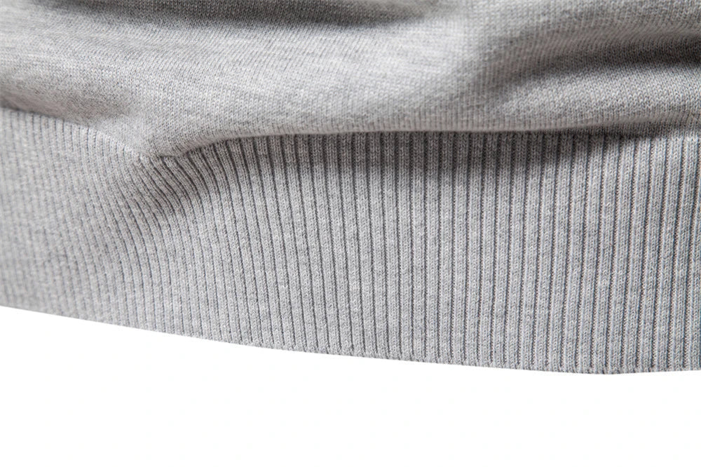 Autumn and Winter Half Zipper Sweater in various colours, including green, dark blue, khaki, and light grey