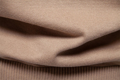 Autumn and Winter Half Zipper Sweater in various colours, including green, dark blue, khaki, and light grey