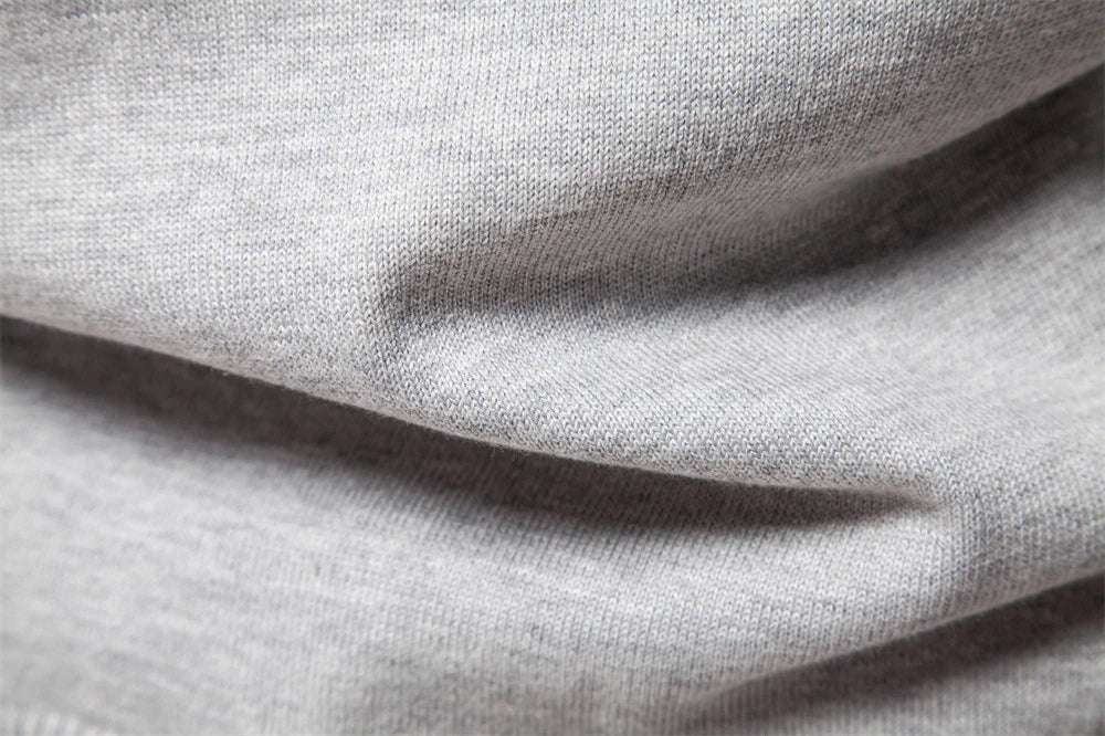 Autumn and Winter Half Zipper Sweater in various colours, including green, dark blue, khaki, and light grey