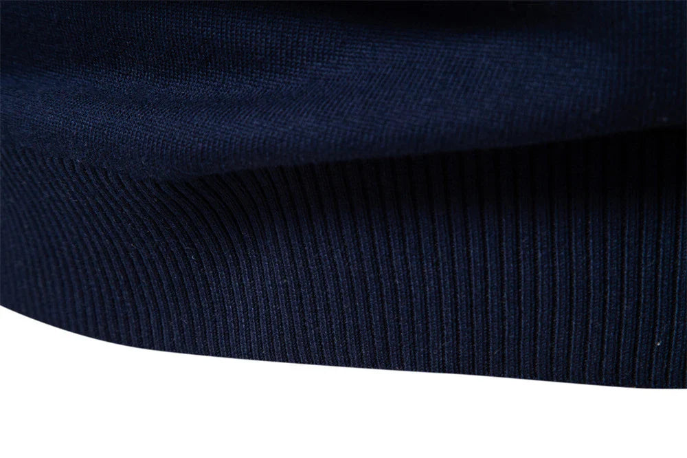 Autumn and Winter Half Zipper Sweater in various colours, including green, dark blue, khaki, and light grey
