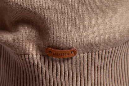 Autumn and Winter Half Zipper Sweater in various colours, including green, dark blue, khaki, and light grey