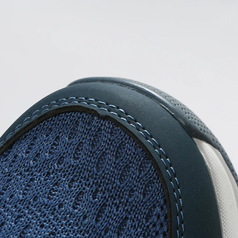 Women's mesh sports shoes in a variety of colours with flat heels and round toes, perfect for outdoor wear and casual activities.