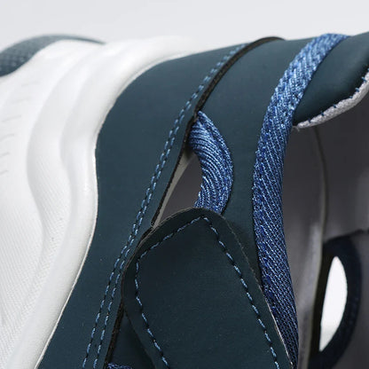 Women's mesh sports shoes in a variety of colours with flat heels and round toes, perfect for outdoor wear and casual activities.