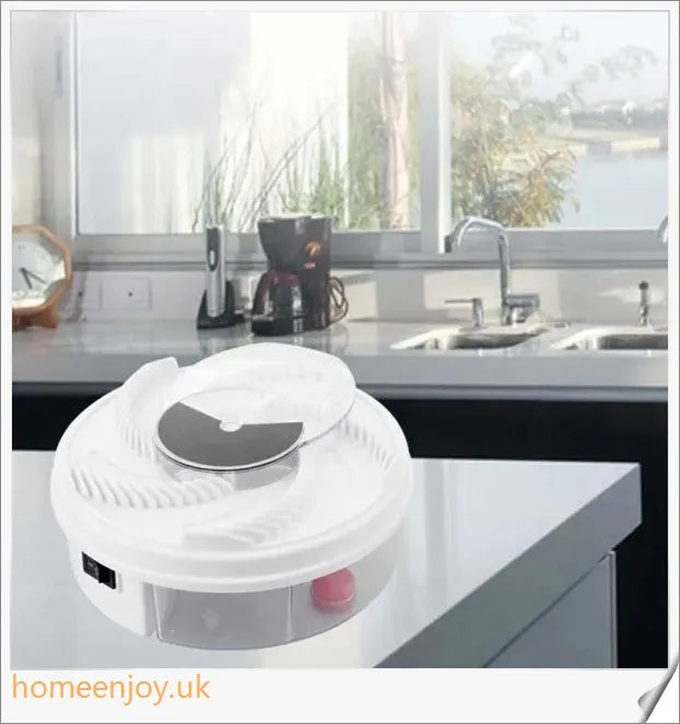 Automatic Electronic Fly Trap with high-efficiency circular feeding system to easily and safely catch flies