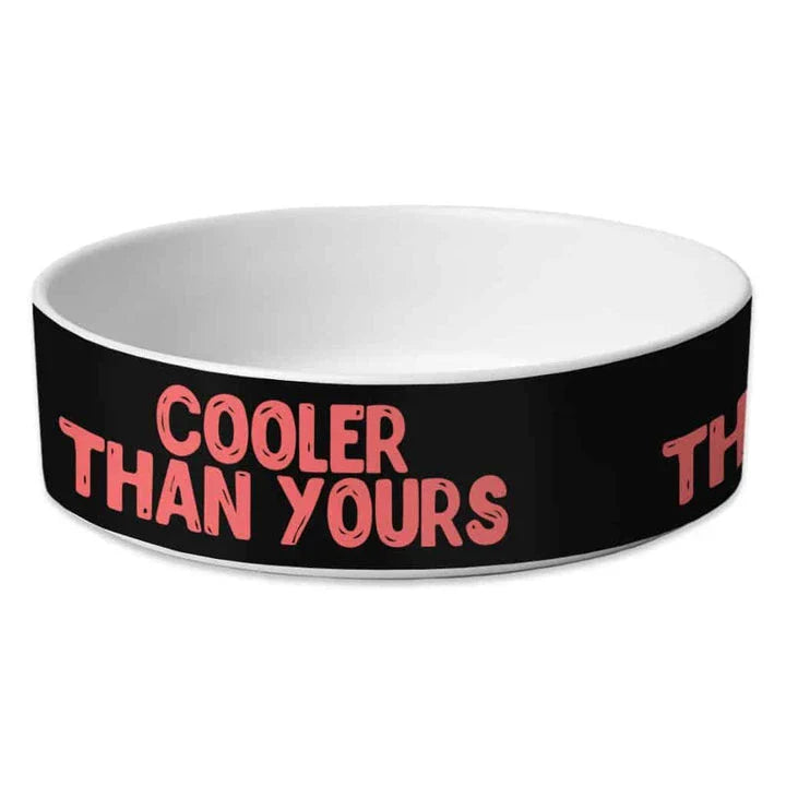 Sarcastic Pet Bowl - Stylish Ceramic Dog Bowl with Quirky Quote