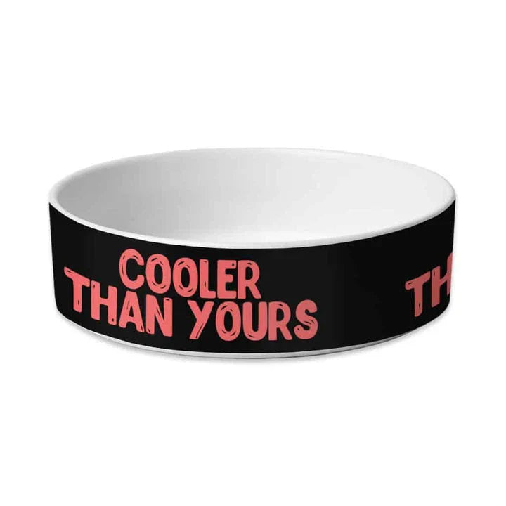Sarcastic Pet Bowl - Stylish Ceramic Dog Bowl with Quirky Quote