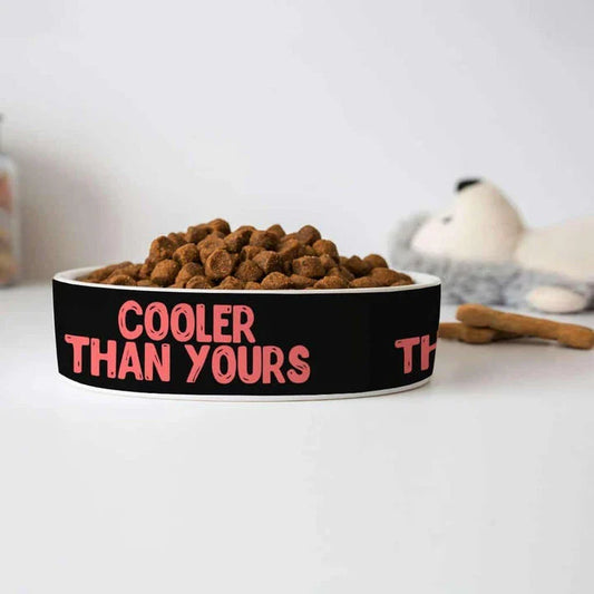 Sarcastic Pet Bowl - Stylish Ceramic Dog Bowl with Quirky Quote