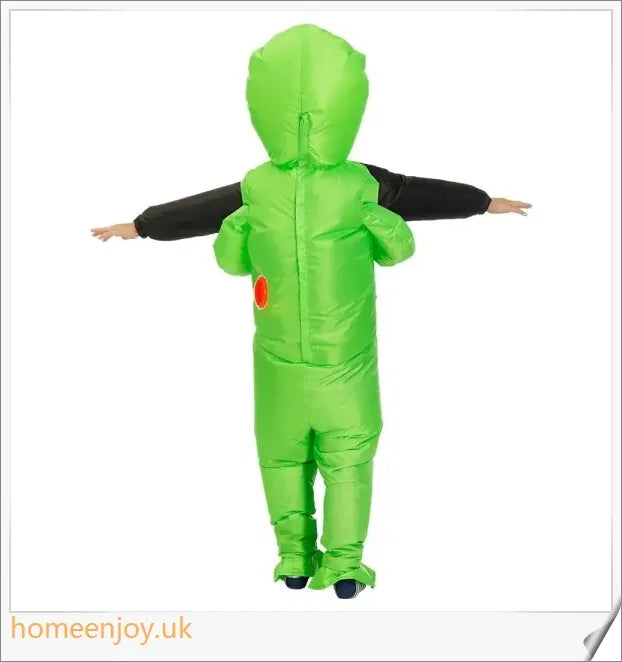 Eeky Halloween Inflatable Alien Costume - Unique optical illusion design for attention-grabbing fun and cosplay