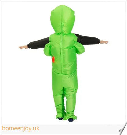 Eeky Halloween Inflatable Alien Costume - Unique optical illusion design for attention-grabbing fun and cosplay