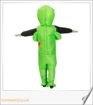 Eeky Halloween Inflatable Alien Costume - Unique optical illusion design for attention-grabbing fun and cosplay