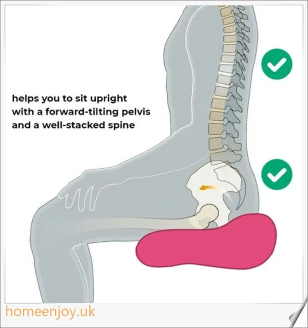 Premium Ergonomic Hip Posture Correction Cushion with U-shaped design for back and hip pain relief