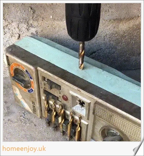 A compact drill bit sharpener with a high-strength shell and anti-slip base for stable and reliable sharpening of various drill bit types.