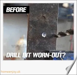A compact drill bit sharpener with a high-strength shell and anti-slip base for stable and reliable sharpening of various drill bit types.