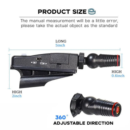 Black golf laser aiming instrument for putter alignment practice