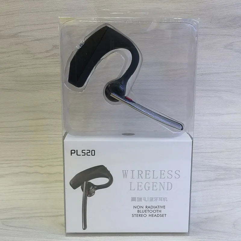 Black Stereo Large Battery Bluetooth Sports Headphones with USB charging port and battery display