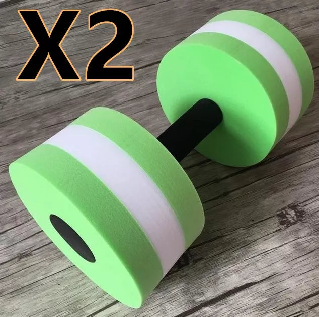 Colourful EVA water aerobics dumbbells for fitness and swimming