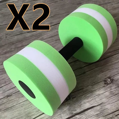 Colourful EVA water aerobics dumbbells for fitness and swimming