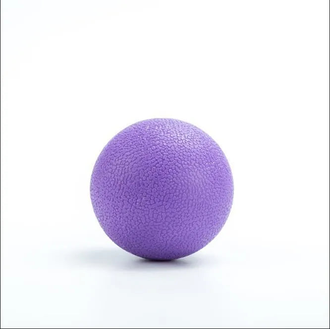 Green TPE yoga massage ball with 6.1 cm diameter for muscle relaxation